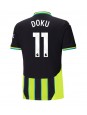 Manchester City Jeremy Doku #11 Auswärtstrikot 2024-25 Kurzarm